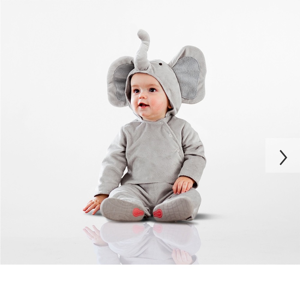Pottery barn kids elephant toddler baby costume 12-24 months